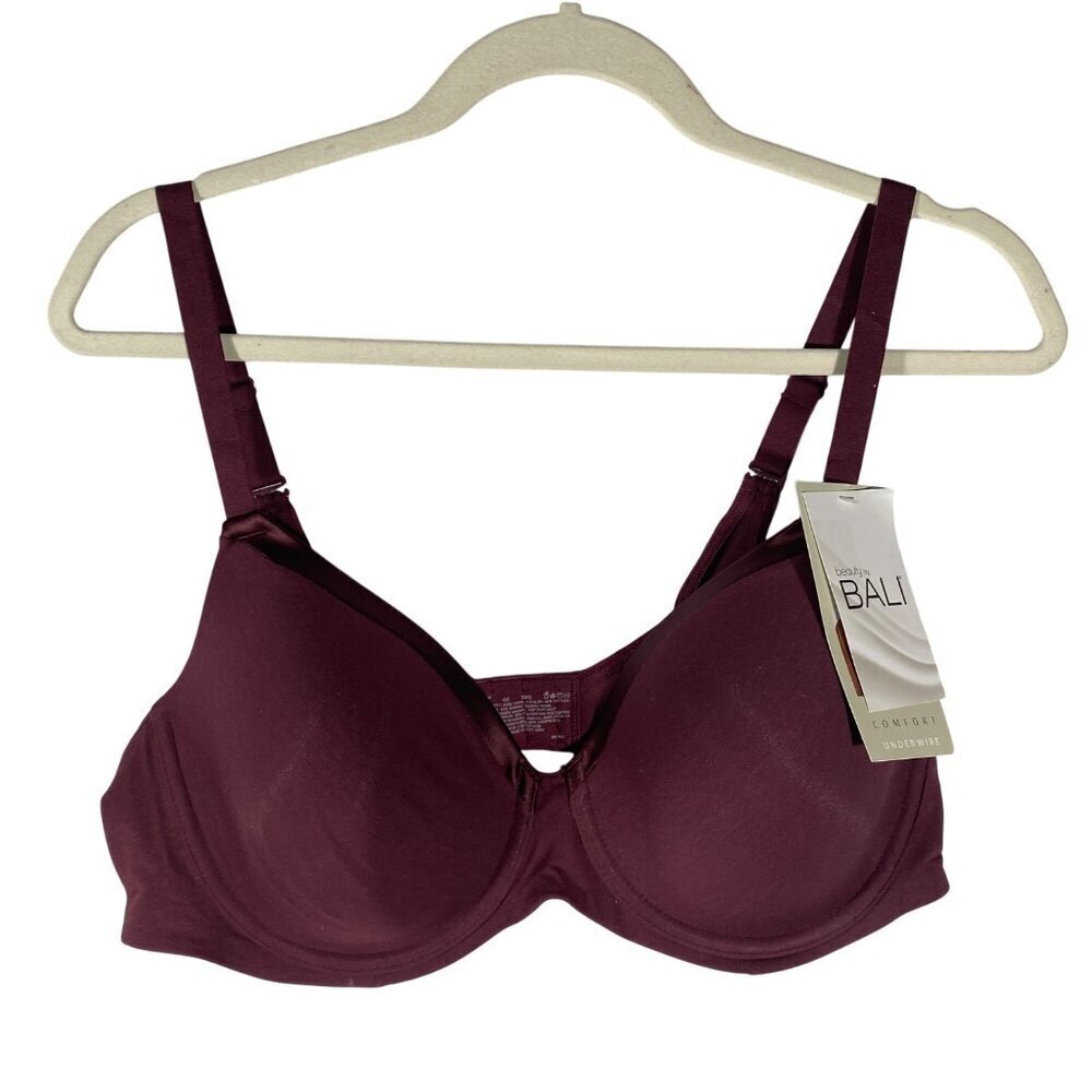 Bali Womens 42C Convertible T-Shirt Bra With Back Smoothing & Underwire Support